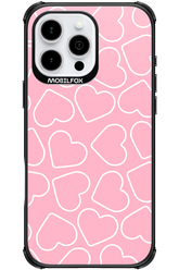 Line Heart Pink - Apple iPhone 16 Pro Max