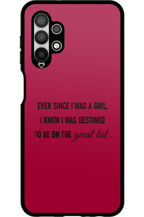 Guest List - Samsung Galaxy A13 4G