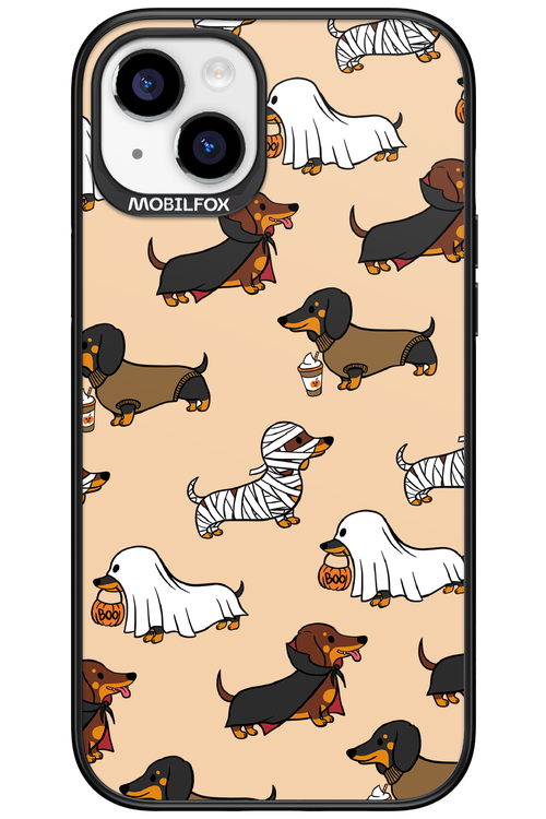 Scary Dachshund - Apple iPhone 15 Plus