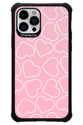 Line Heart Pink - Apple iPhone 12 Pro