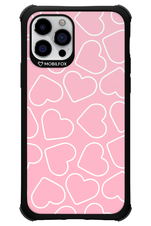 Line Heart Pink - Apple iPhone 12 Pro