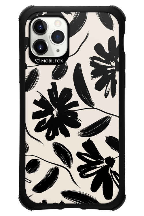 Monochrome Flowerss 2.0 - Apple iPhone 11 Pro