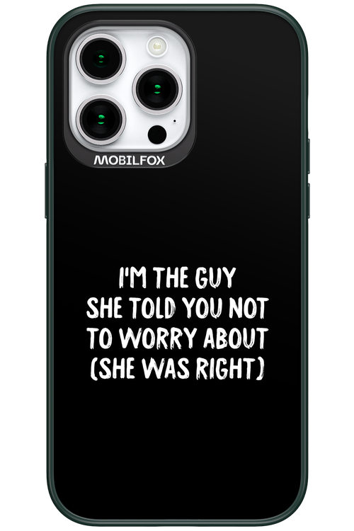 She was right 2.0 - Apple iPhone 15 Pro Max