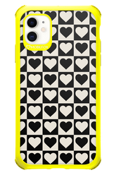 Checkered Heart - Apple iPhone 11