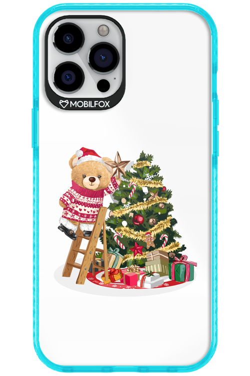 Christmas Bear (Transparent) - Apple iPhone 12 Pro Max