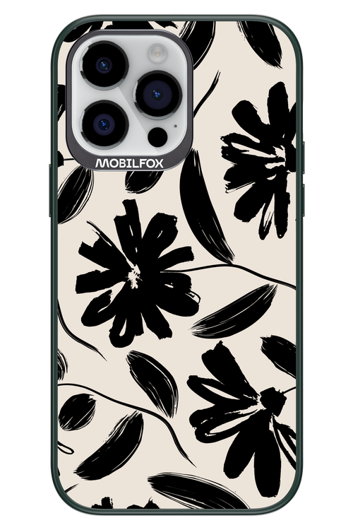 Monochrome Flowerss - Apple iPhone 14 Pro Max