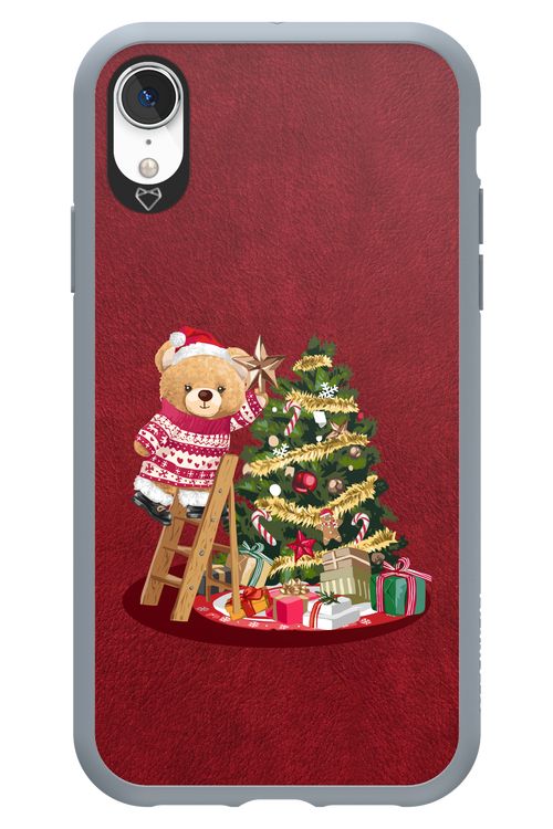 Christmas Bear (Burgundy) - Apple iPhone XR
