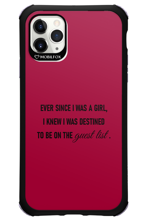 Guest List - Apple iPhone 11 Pro Max