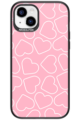 Line Heart Pink - Apple iPhone 15 Plus