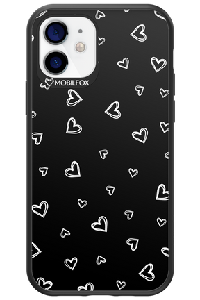 Monochrome Hearts 2.0 - Apple iPhone 12