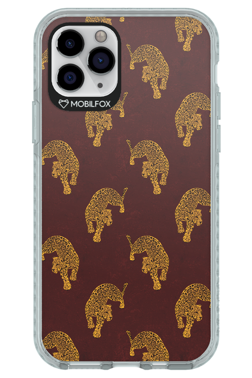 Burgundy Leopard Pattern - Apple iPhone 11 Pro