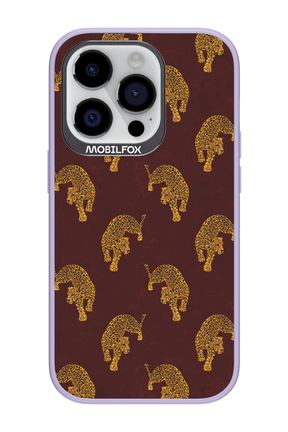 Burgundy Leopard Pattern - Apple iPhone 14 Pro