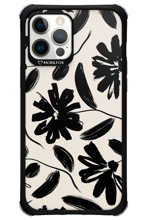 Monochrome Flowerss - Apple iPhone 12 Pro Max