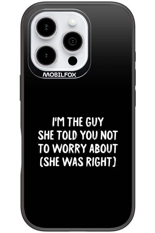 She was right 2.0 - Apple iPhone 16 Pro