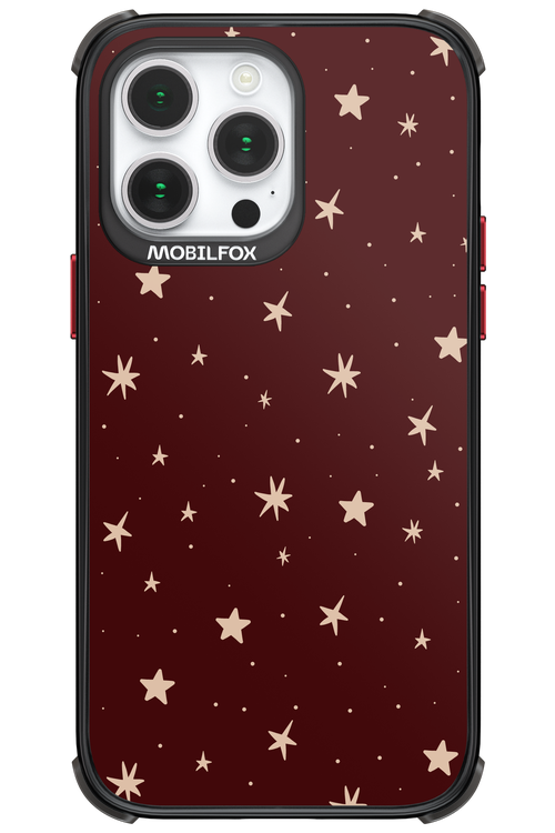 Burgundy Stars - Apple iPhone 14 Pro Max