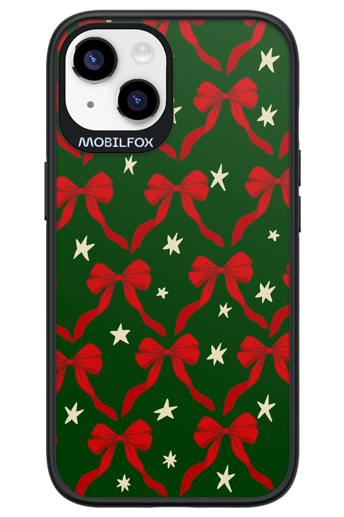 Bow & Stars (Green) - Apple iPhone 14