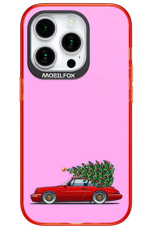 XMAS Car Pink - Apple iPhone 15 Pro