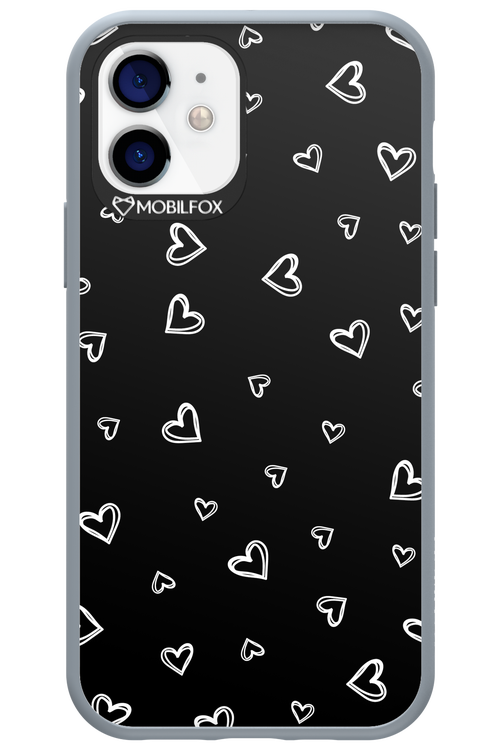 Monochrome Hearts 2.0 - Apple iPhone 12