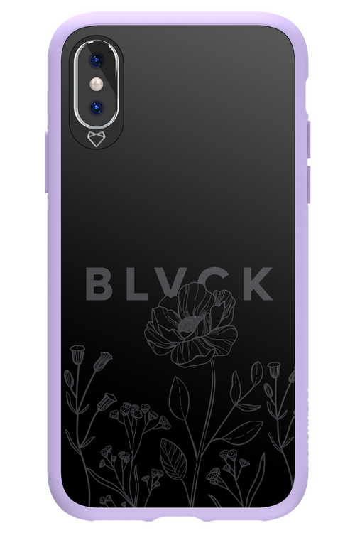 Black Flowers - Apple iPhone XS