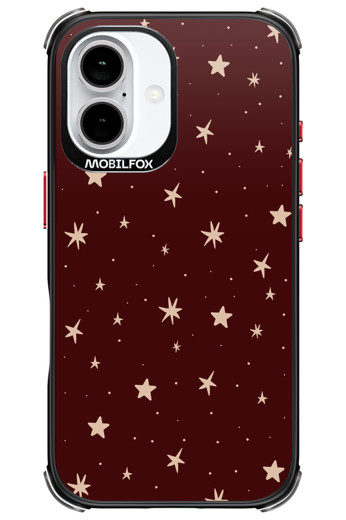 Burgundy Stars - Apple iPhone 16