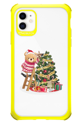 Christmas Bear (Transparent) - Apple iPhone 11