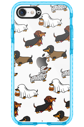 Scary Dachshund (Transparent) - Apple iPhone SE 2020