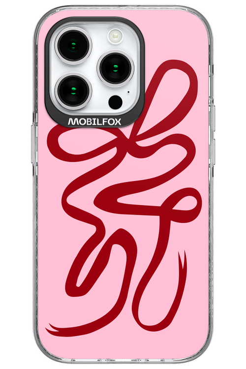 Burgundy Bow - Apple iPhone 15 Pro