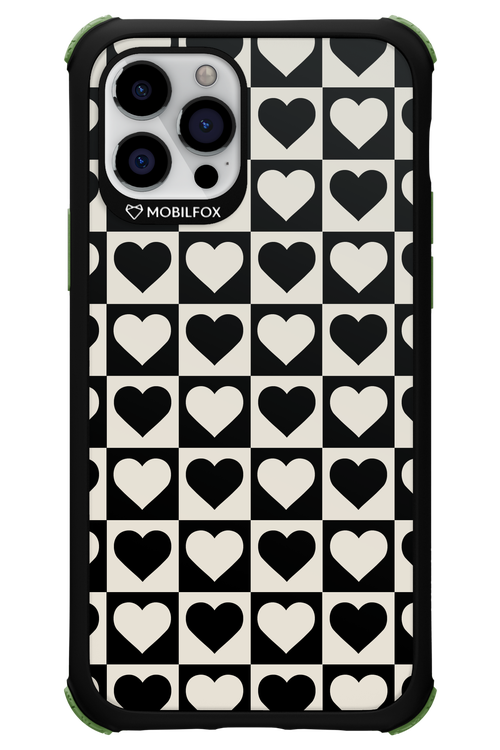 Checkered Heart - Apple iPhone 12 Pro