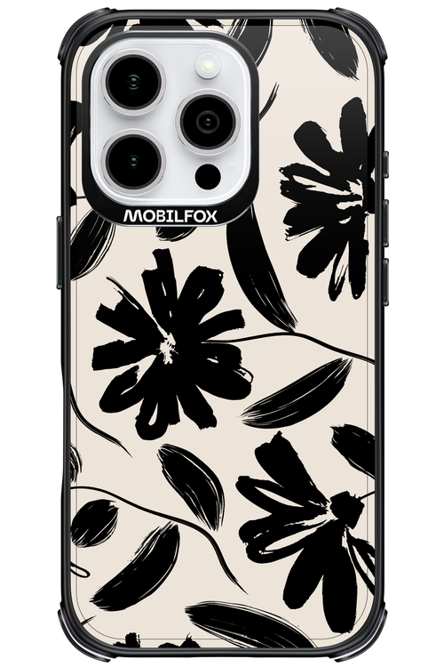 Monochrome Flowerss 2.0 - Apple iPhone 16 Pro