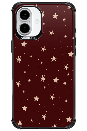 Burgundy Stars - Apple iPhone 16 Plus