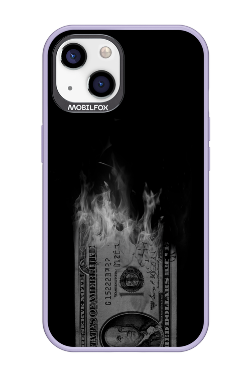 Money Burn B&W - Apple iPhone 13