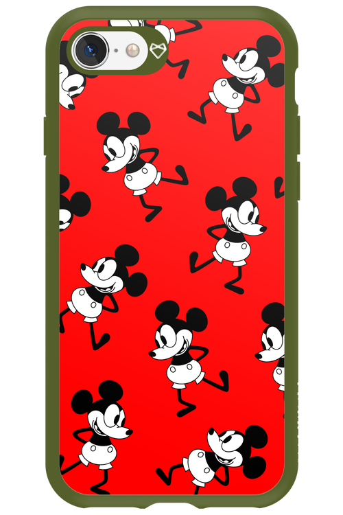 Iconic Mouse (red pattern) - Apple iPhone SE 2022