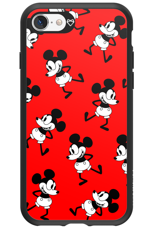 Iconic Mouse (red pattern) - Apple iPhone SE 2022