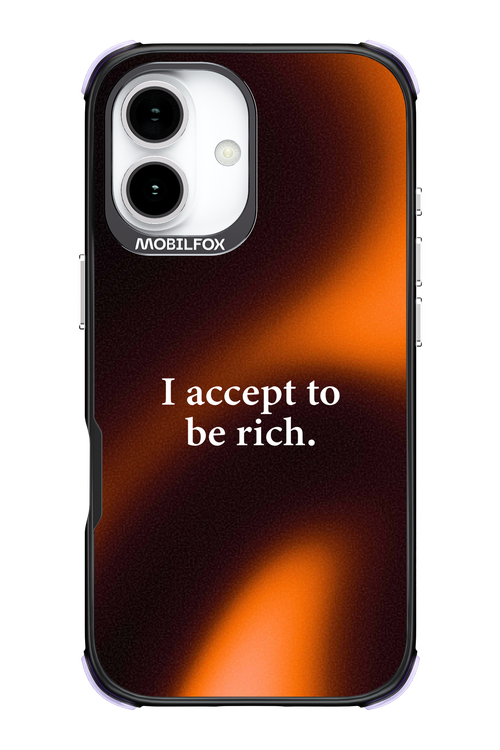 I accept to be rich - Apple iPhone 17