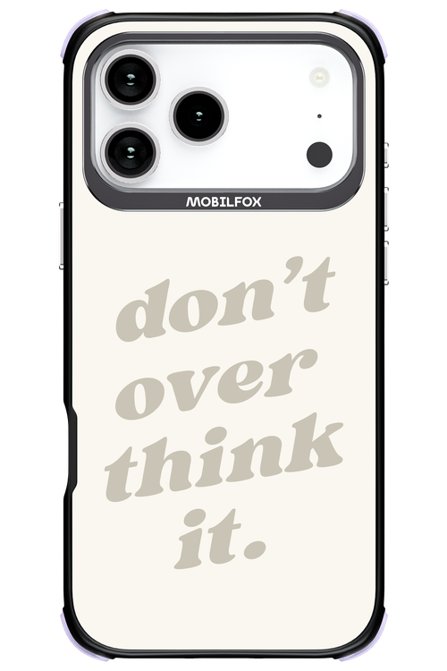 No OverThink - Apple iPhone 17 Pro Max