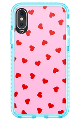 Sprinkle Heart Pink - Apple iPhone XS