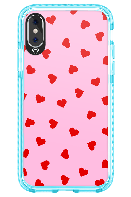 Sprinkle Heart Pink - Apple iPhone XS