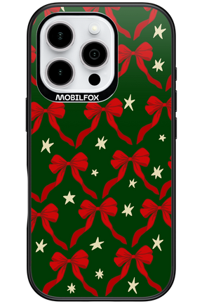 Bow & Stars (Green) - Apple iPhone 16 Pro