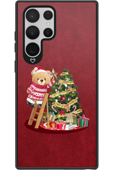 Christmas Bear (Burgundy) - Samsung Galaxy S22 Ultra