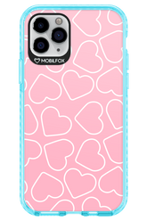 Line Heart Pink - Apple iPhone 11 Pro