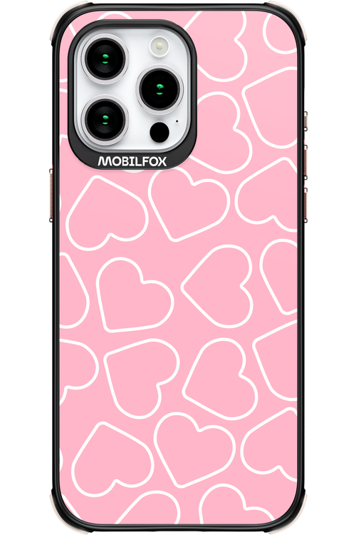 Line Heart Pink - Apple iPhone 15 Pro Max