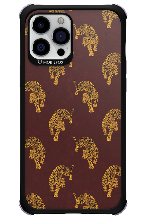Burgundy Leopard Pattern - Apple iPhone 12 Pro Max