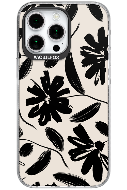 Monochrome Flowerss - Apple iPhone 15 Pro Max