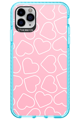 Line Heart Pink - Apple iPhone 11 Pro Max