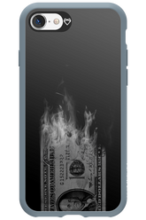 Money Burn B&W - Apple iPhone 8