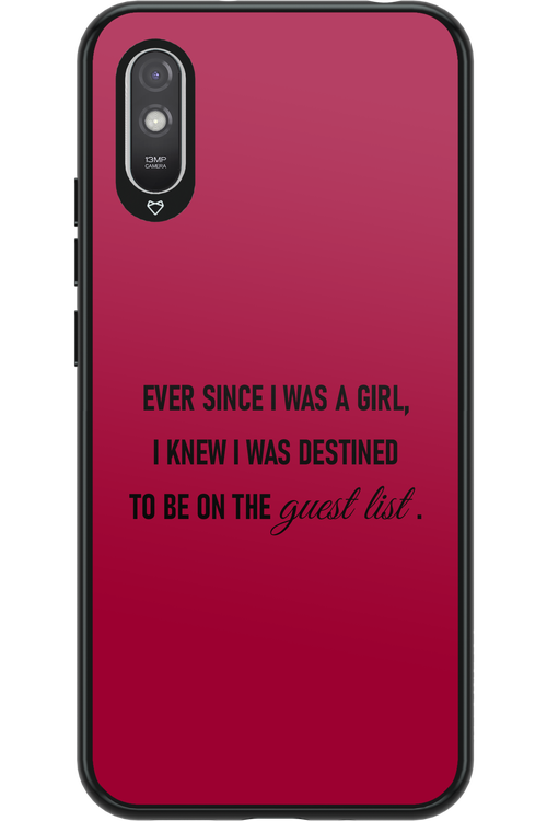 Guest List - Xiaomi Redmi 9A