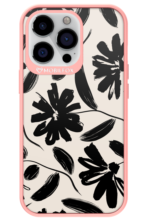 Monochrome Flowerss - Apple iPhone 13 Pro