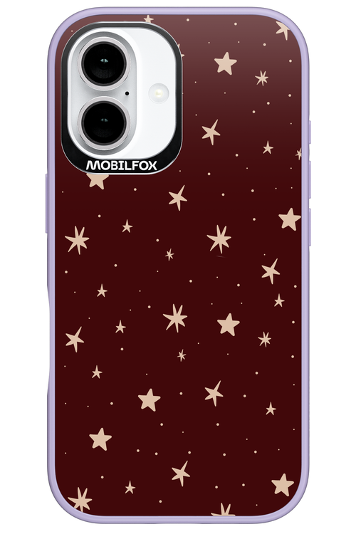Burgundy Stars - Apple iPhone 16