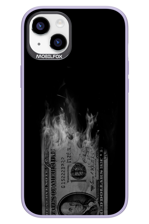 Money Burn B&W - Apple iPhone 14 Plus