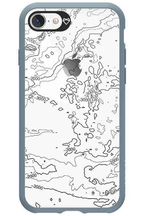 Contour Map - Apple iPhone 8